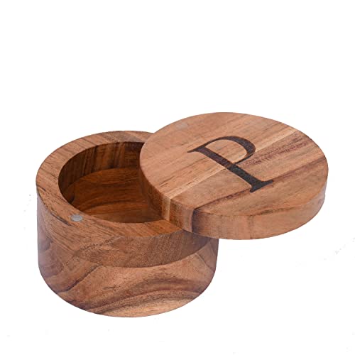 Acacia Wood Spice Cellars with Magnetic Lids (3.5")